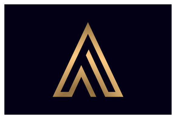 Download Elegant Golden Letter a Logo Icon - Gold Collection