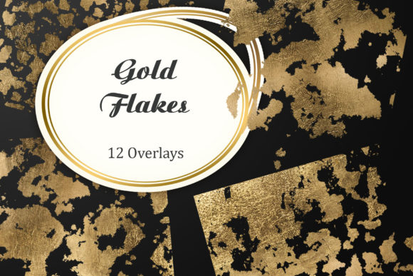 Download Gold Flakes Overlay - Premium Bundle