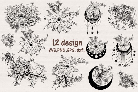 Download Geometrical Design Birth Month Flowers - Flower Collection