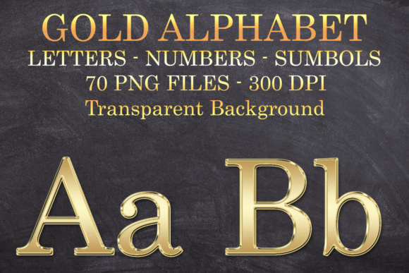 Download Gold Letters Numbers Symbols Png Files - Premium Resources
